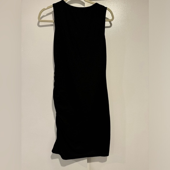 BTFBM Women's Sleeveless Ruched Stretchy Bodycon Dress Black Small - Picture 10 of 10